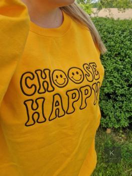 choose happy sweater